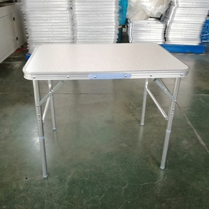 Uplion Mais Quente Venda Ao Ar Livre Portátil Pequena Mesa De Piquenique Mesa De Acampamento Dobrável De Alumínio