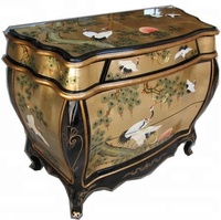 Gold kran kiefer lack orientalischen möbel