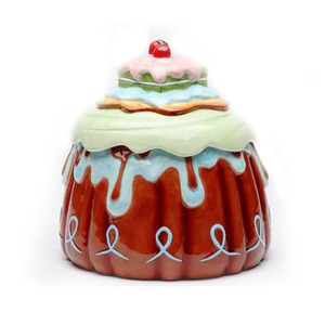 Aantrekkelijke Cupcake Vormige Cookie Jar Groothandel