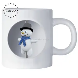 Hot sale gift items personality customized ceramic spinning mug