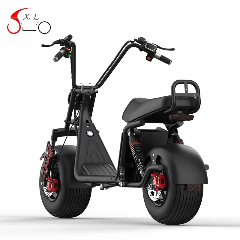 Scooter Eléctrico de 2 ruedas neumático gordo Popular 2000W 60V Ce con batería de litio extraíble 1001-2000W 30-50 km/h 6-8H