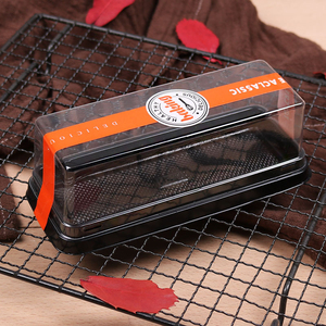 Custom Eco-Vriendelijke Plastic Dienblad Doos Voor Brood Voor Zwitserse Roll Kaas Cake Chocolade Verpakking Voor Sandwich Salade Eten Stijlvol - Product Image 6