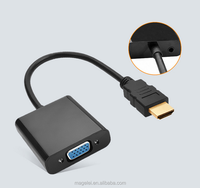 HDMI vers VGA avec Câble audio vidéo Convertisseur Numérique Analogique HD 1080P Pour PC Ordinateur Portable Tablette HDMI Mâle Vers VGA Femelle Adaptateur