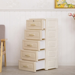 Gaveta de armazenamento armário para quarto, armário, gaveta plástica, luxo, estilo europeu, moderna, 2022 - Product Image 6