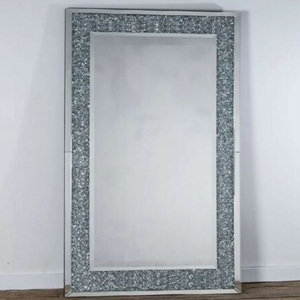 Luxury Sparkle <strong>Rectangle</strong> Crushed Diamond Glass <strong>Mirror</strong> <strong>Wall</strong> Mounted <strong>Mirror</strong> Decorative <strong>Wall</strong> <strong>Mirrors</strong> - Product Image 3
