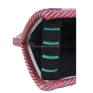 Fransız 3 kolu özel jüt Bite keten yastık römorkör oyuncak tam Bite büyük köpek eğitim çiğneme oyuncakları agresif Chewers için - Product Image 4