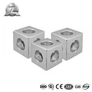 Bán buôn 40x40 tslot nhôm t khe cắm góc <span class=keywords><strong>2</strong></span> <span class=keywords><strong>3</strong></span> cách kết nối vuông khối khung hồ sơ - Product Image 2