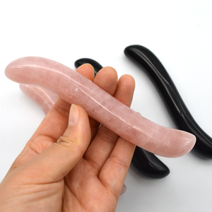 Gül kuvars <span class=keywords><strong>Yoni</strong></span> değnek kristal yapay penis yetişkin seks oyuncakları S şekilli siyah obsidyen zevk değnek kadınlar için sertifikalı taşlar - Product Image 1