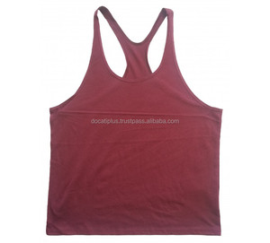 เสื้อกล้ามออกกำลังกายผู้ชาย 100% ผ้าฝ้าย ทรง Y-back สำหรับฝึกซ้อมเพาะกาย - Product Image 1
