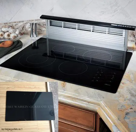 black ceramic glass for gas stove parts China supplier