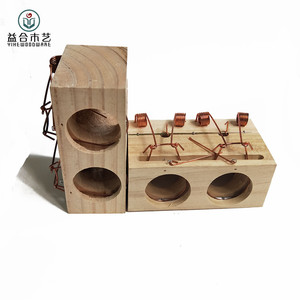 Piège à souris en bois piège à <span class=keywords><strong>rat</strong></span> <span class=keywords><strong>cages</strong></span> à souris pour attraper la souris et le <span class=keywords><strong>rat</strong></span> - Product Image 4