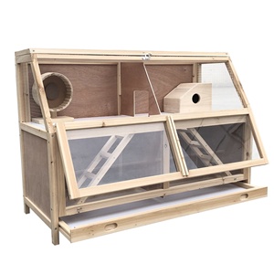 Habitat animale di criceto in legno di cavia, gabbia per piccoli animali