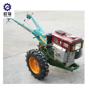 Two wheel walking tractor for sell High quality 12hp 15hp farming walking power tiller tractor with best price