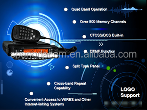 Bonne qualité <span class=keywords><strong>Quad</strong></span> bande 50 W AM FM VHF UHF CB radios, <span class=keywords><strong>quad</strong></span> bande 4 bandes voiture radio talkie walkie nouvelle radio - Product Image 2
