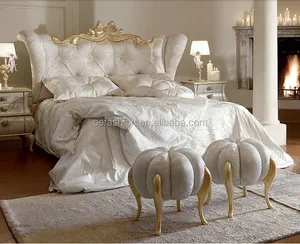लक्जरी आधुनिक इतालवी शैली होटल चादरें नई डबल बिस्तर डिजाइन फर्नीचर शादी बिस्तर सेट