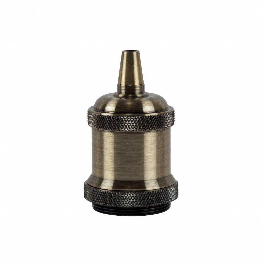 Латунная хромированная Серебристая черная деревенская алюминиевая антикварная ретро винтажная основа лампы E27 основа лампы держатель подвесной светильник