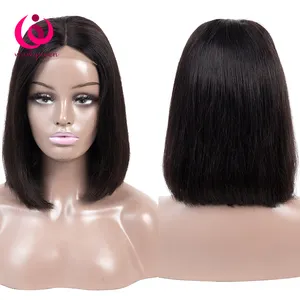 wholesale price Cuticle Aligned virgin human hair short lace front Frontal Bob Wig african american