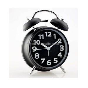 Metal Twin Bell Alarm Clock With Light