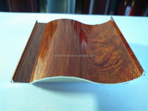 Fornitura di fabbrica di alluminio estruso profilo di colore del legno per porta scorrevole - Product Image 3