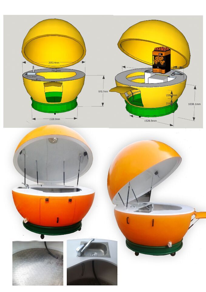 drink trailer orange