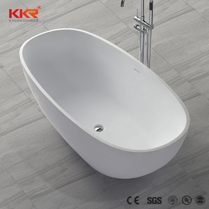 Otel mobilya reçine banyo <span class=keywords><strong>1400mm</strong></span> mat siyah yüzey akrilik ayaklı küvet - Product Image 2