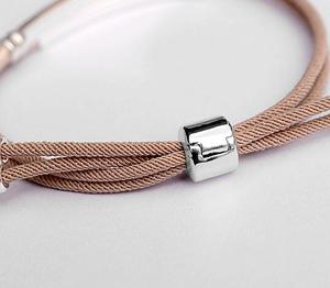 Custom Adjustable 925 Sterling <strong>Silver</strong> Jewelry <strong>Cuff</strong> Charm String <strong>Silver</strong> <strong>Bracelet</strong> Men - Product Image 4