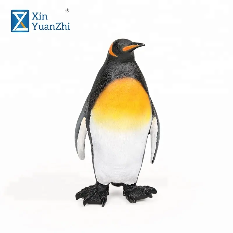 Plástico 3d océano animal zoo niños juguetes pingüino emperador modelo para la venta al por mayor