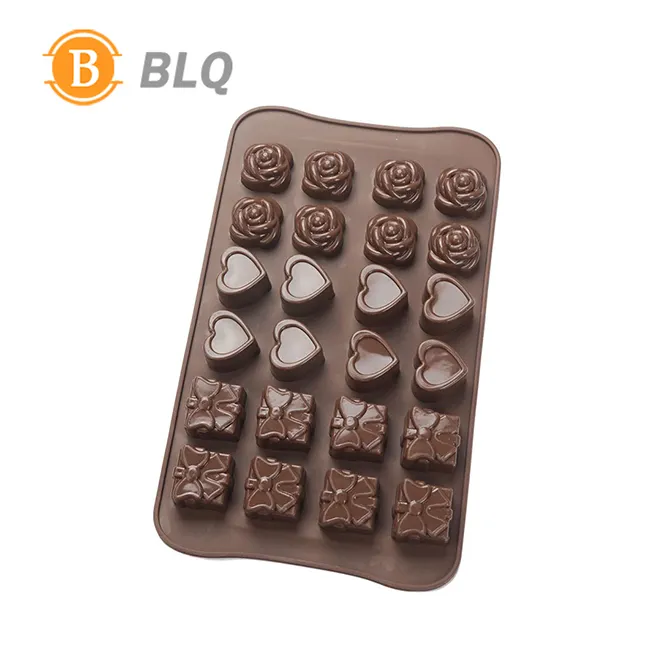 China Hot Sale Different Shapes Colorful Plastic Unique Chocolate Mold