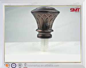 2015 Top diseño <span class=keywords><strong>de</strong></span> moda Inicio cromo decorativo cortina varilla remates tapas - Product Image 1