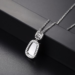 LUOTEEMI Offre Spéciale Naturel Coquillage Blanc Pavé Zircon Romantique Bijoux Pendentif Collier Pour Les Femmes Cadeau De Noël Saint-Valentin - Product Image 5