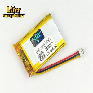 Plugue 2.0-<strong>3</strong> P <strong>3</strong>.7 V 803050 1500 mAh Li-ion rechargeable LiPo battery high quality lithium polymer battery - Product Image 3