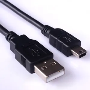 USB 2.0 זכר למיני 5 פין כבל AM כדי M5P בז 'שחור או אדום מעיל