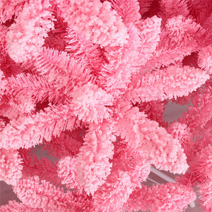 Màu Hồng Nhân Tạo đổ xô tuyết cây giáng sinh trang trí Giáng sinh nguồn cung cấp-cũ pohon Natal albero di natale arbol de navidad - Product Image 5