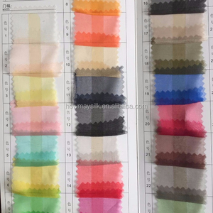 Come 100% puro tessuto di seta 4.5 m/m 45cm 140cm multicolore trasparente rigido Organza abiti da sposa tende divano sciarpa semplice - Product Image 2