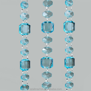 9.2m <strong>Long</strong> Luxury Acrylic Crystal Octagon l Bead <strong>Curtain</strong> for Events and Wedding Decoration - Product Image 5