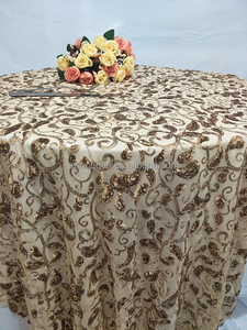 Hermosos Manteles de Lentejuelas Doradas, Manteles Personalizados con Lentejuelas, Decoraciones de Boda, Mantel de Lentejuelas - Product Image 2