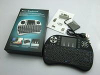 Harga Grosir Pabrik Keyboard Mini Nirkabel I8 Keyboard RGB Backlit 2.4G USB Touchpad Keyboard Genggam untuk PC Android TV Box