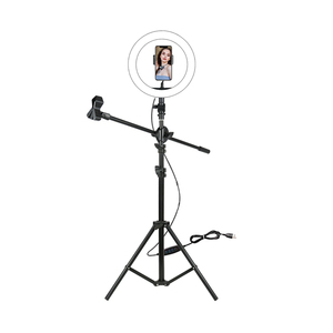 Đứng Microphone <span class=keywords><strong>Clip</strong></span> 3200 K-5600 K Ảnh Tự Sướng Vòng Ánh Sáng Cho Webcast Sống - Product Image 3