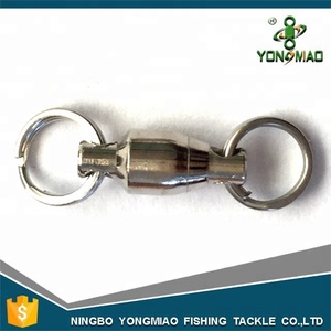 按扣和旋转用开口环滚珠轴承钓鱼旋转接头 - Product Image 2