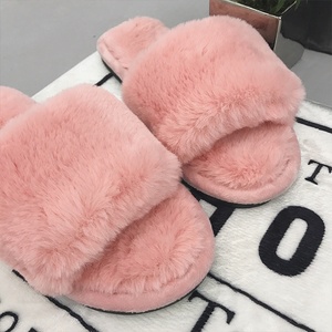 Pantoufles <span class=keywords><strong>mules</strong></span> pour femmes, chaudes et confortables, en peau de mouton et <span class=keywords><strong>fourrure</strong></span> d'agneau - Product Image 3