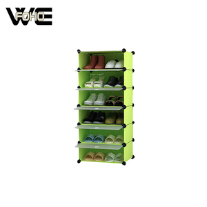 Semplice scaffale scarpa moderna montaggio di plastica <span class=keywords><strong>piccola</strong></span> scarpa cabinet tipo di economia antipolvere cremagliera - Product Image 1
