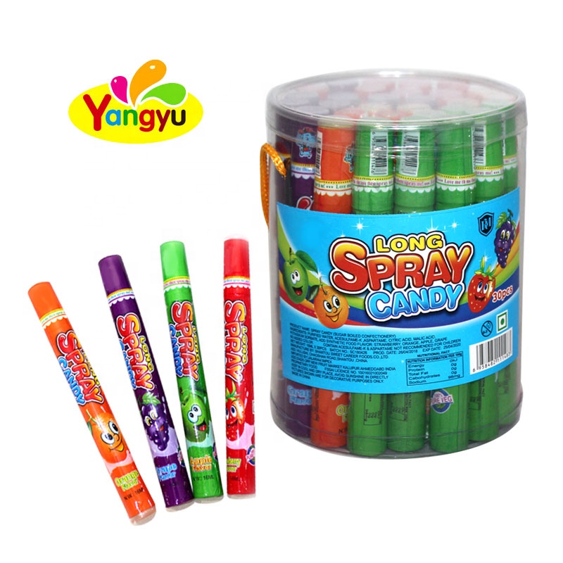 4 фруктовых аромата, Кислая жидкость, конфеты с длинным распылением