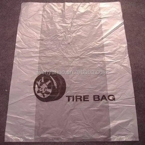 Sac de rangement de rechange pour voiture, emballage de pneus avec logo, personnalisé, pe tpe, jetable, unités