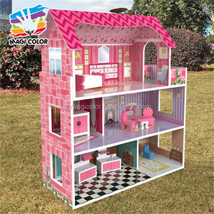 Vente en gros de jolis ensembles de jouets pour filles, kits de maisons miniatures en bois, nouveau design, kits de maisons miniatures en bois pour enfants W06A235 - Product Image 1