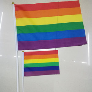 Trang trí LGBT cầu vồng Đồng Tính tay cờ với thanh nhựa - Product Image 4