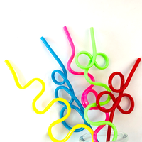 Pailles à boire colorées et torsadées en plastique écologiques pour bébés, enfants, mariages, anniversaires et fêtes de Noël