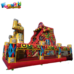 Venta de Castillos Inflables Comerciales, <span class=keywords><strong>Castillo</strong></span> Inflable Robótico para Niños con Toboganes, Venta al por Mayor - Product Image 2