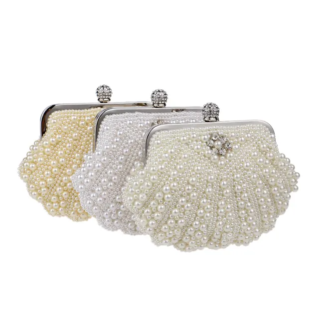 for Amazon Aliexpress hot sell pearl clutch bag evening dress party lady handbag evening handbag
