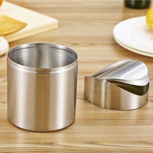 Compact Design Stainless Steel Table Dust <strong>Bin</strong> Trash Can <strong>for</strong> <strong>Car</strong> Swing Top Dustbin - Product Image 5