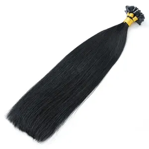 Wholesale Price 100% Virgin India Hair Cash On Delivery India Remy Nail/u Tip Italian keratin Human Hair Extension